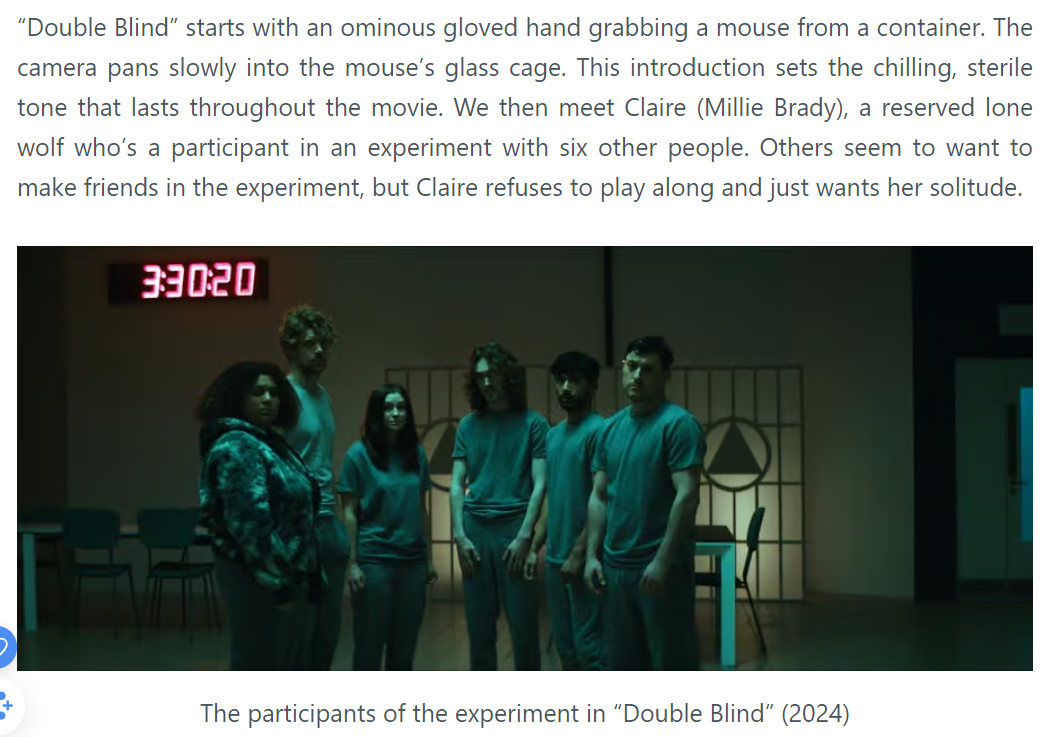 Double Blind (2024) – Review and Summary